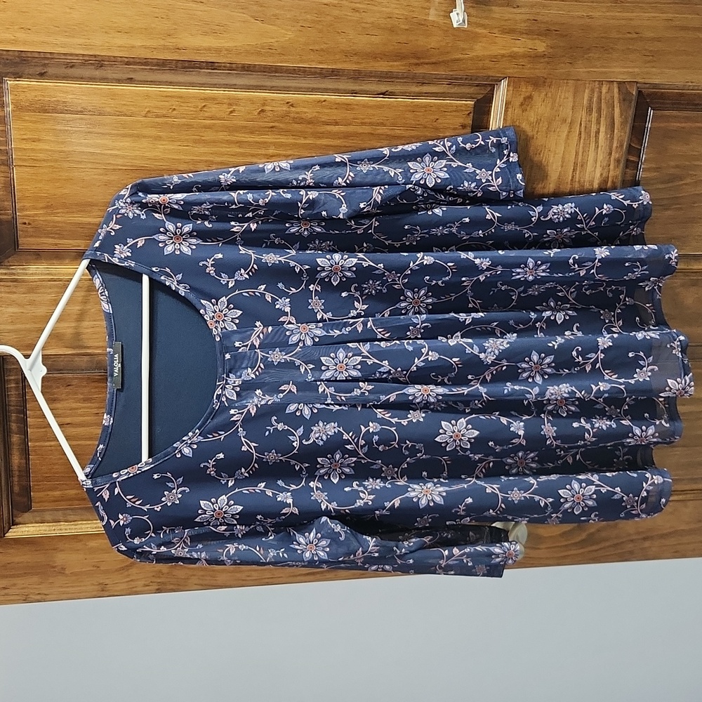 Valolia dark blue blouse XL